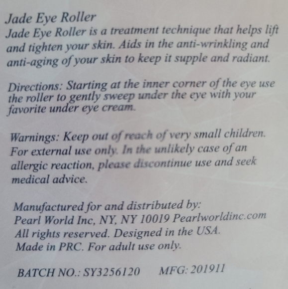 NWT - 100% REAL JADE FACE & EYE ROLLER DUO - Picture 4 of 10